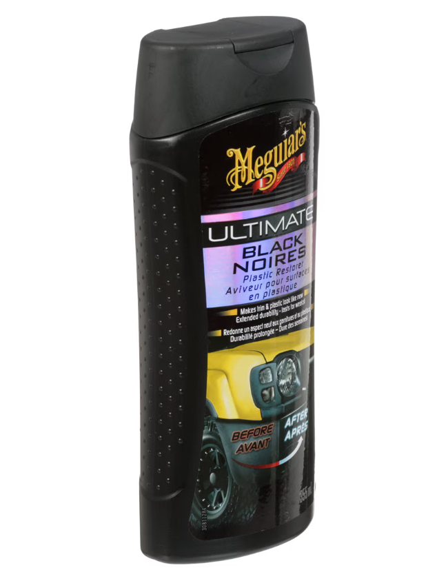 Meguiars Wax Trim Restorer, Ultimate, Use to Restore All Exterior Plastic/ Vinyl and Rubber Trim, Liquid, 16 Ounce, Bottle, Single – G15816