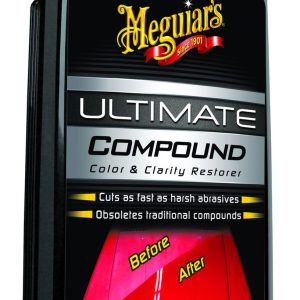Meguiars Wax Polishing Compound, Classic Series, Use to Refine and Fill Swirl Marks, Liquid, White, 15.2 Ounce, Single – G17216