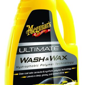 Meguiars Wax Car Wash, Ultimate, Liquid, 48 Ounce Jug, With Carnauba/ Polymer Wax – G17748