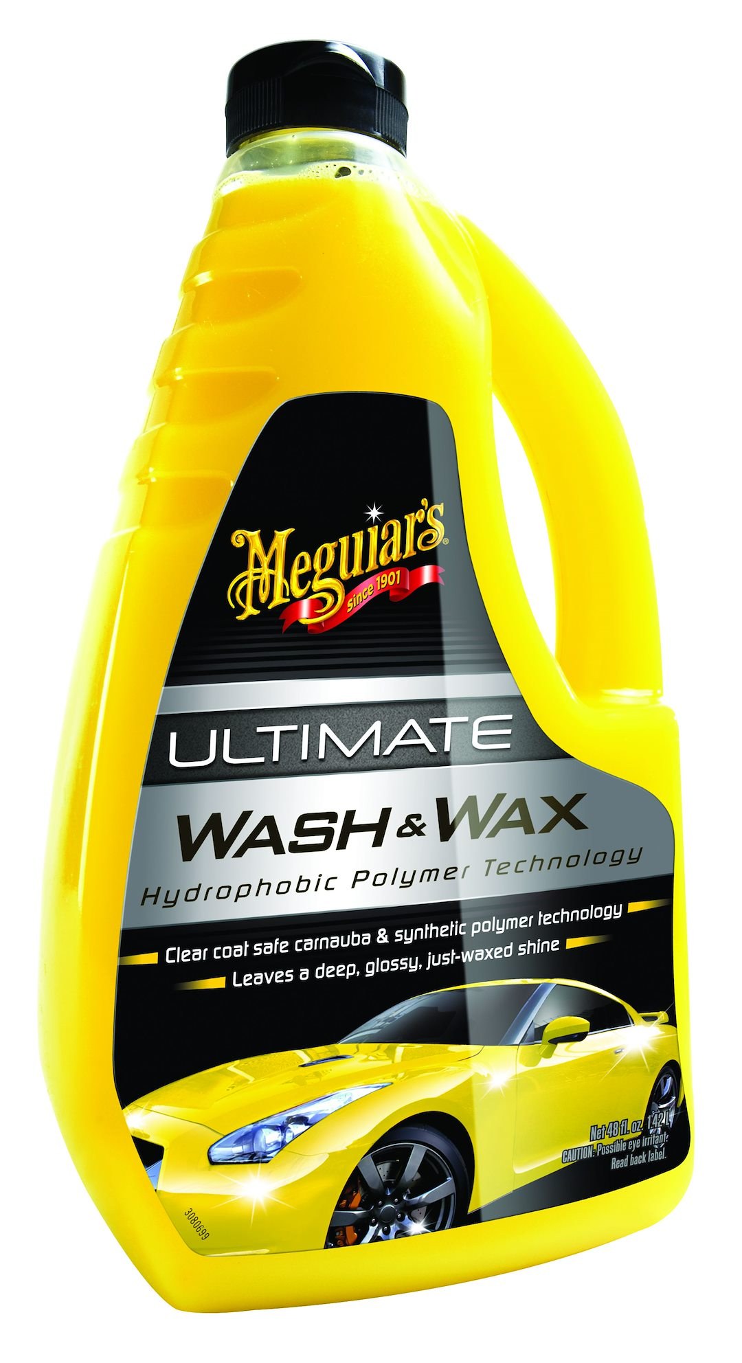 Meguiars Wax Car Wash, Ultimate, Liquid, 48 Ounce Jug, With Carnauba/ Polymer Wax – G17748