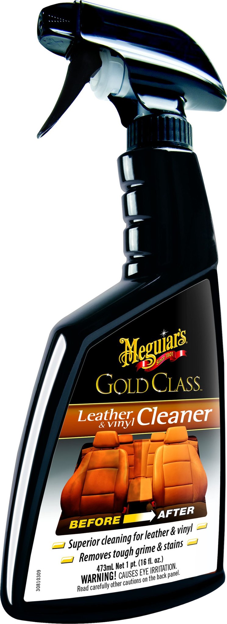 Meguiars Wax Leather Conditioner, Gold Class, Clean and Condition Leather and Vinyl, Guard Against Uva and Uvb Sun Rays – G18516