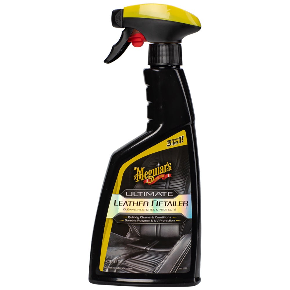 Meguiars Wax Leather Conditioner, Ultimate, Use to Clean/ Condition and Protect Leather Material, 16 Ounce Spray Bottle, Single – G201316