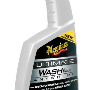 Meguiars Wax Car Wash, Ultimate, Wash and Wax Anywhere, Liquid, With Wax, 26 Ounce – G3626