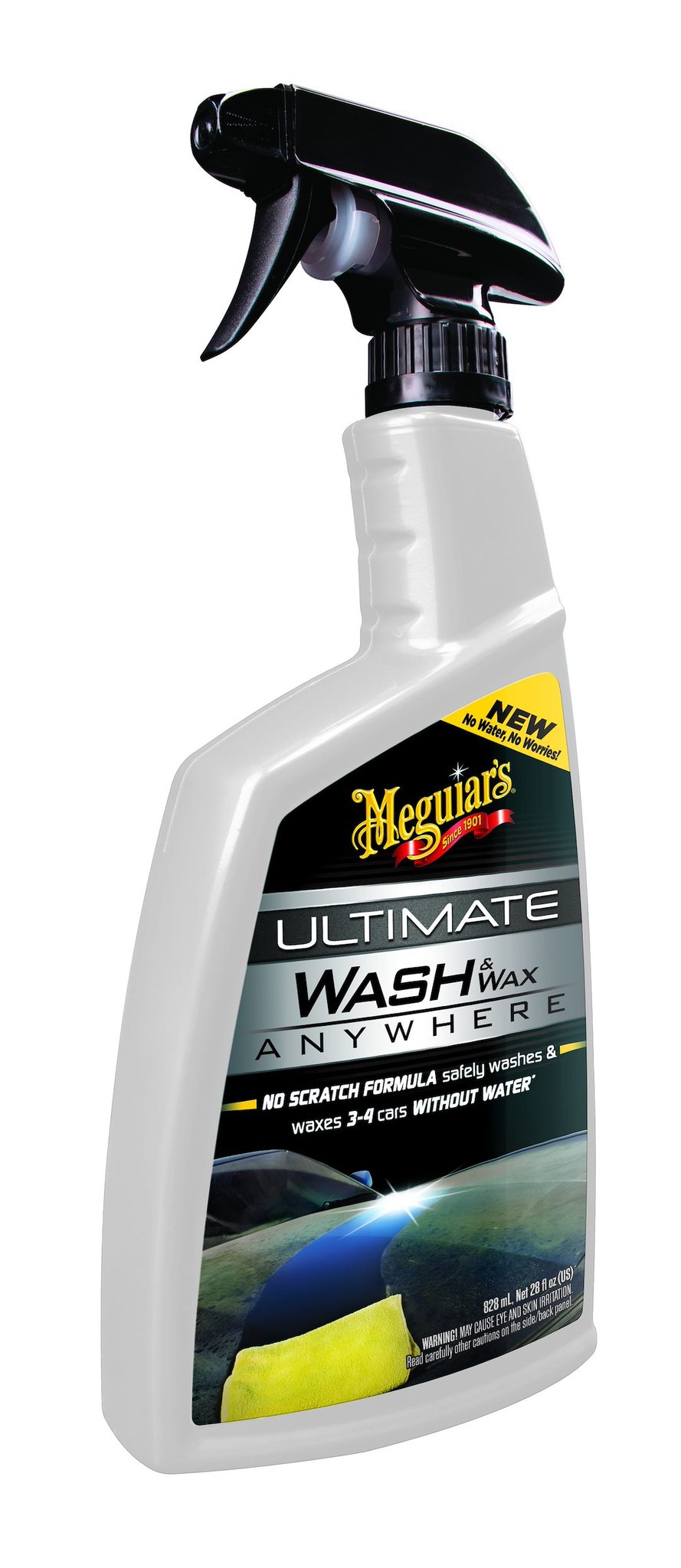 Meguiars Wax Car Wash, Ultimate, Wash and Wax Anywhere, Liquid, With Wax, 26 Ounce – G3626