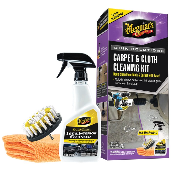 Meguiars Wax Interior Cleaner, Gold Class, Use on Steering Wheel/ Gear Shifter/ Parking Brake/ Seat Adjuster/ Door Pulls/ Carpet/ Upholstery – G55268
