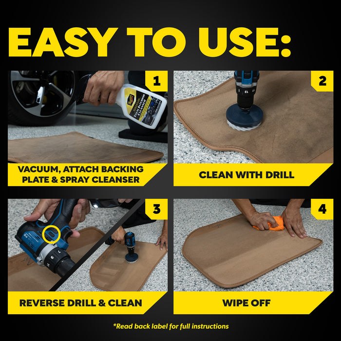 Meguiars Wax Interior Cleaner, Gold Class, Use on Steering Wheel/ Gear Shifter/ Parking Brake/ Seat Adjuster/ Door Pulls/ Carpet/ Upholstery – G55268