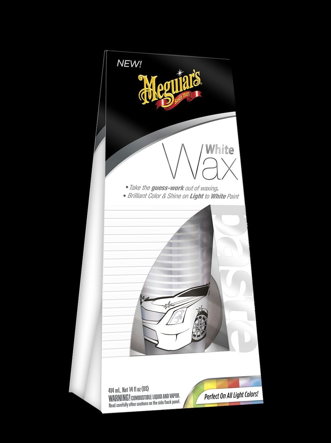 Meguiars Wax Car Wax, Classic Series., Wax for White to Light Colored Cars, 7 Ounce, Without Applicator – G6107