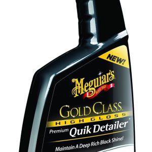 Meguiars Wax Car Wax, Gold Class, Quik Detailer, Liquid, 24 Ounce Spray Bottle, Without Applicator – G7624