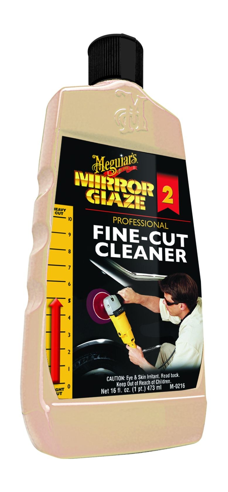 Meguiars Wax Polishing Compound, Mirror Glaze, Removes Light Swirls and Adds Gloss Clarity, Fine Cut, Liquid, 16 Ounce, Single – M0216