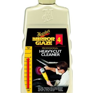 Meguiars Wax Polishing Compound, Mirror Glaze, Removes Light Swirls and Adds Gloss Clarity, Heavy Cut, Liquid, 16 Ounce, Single – M0416