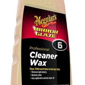 Meguiars Wax Car Wax, Mirror Glaze, Cleaner Wax, Clean/ Polish and Protect, 16 Ounce, Without Applicator – M0616