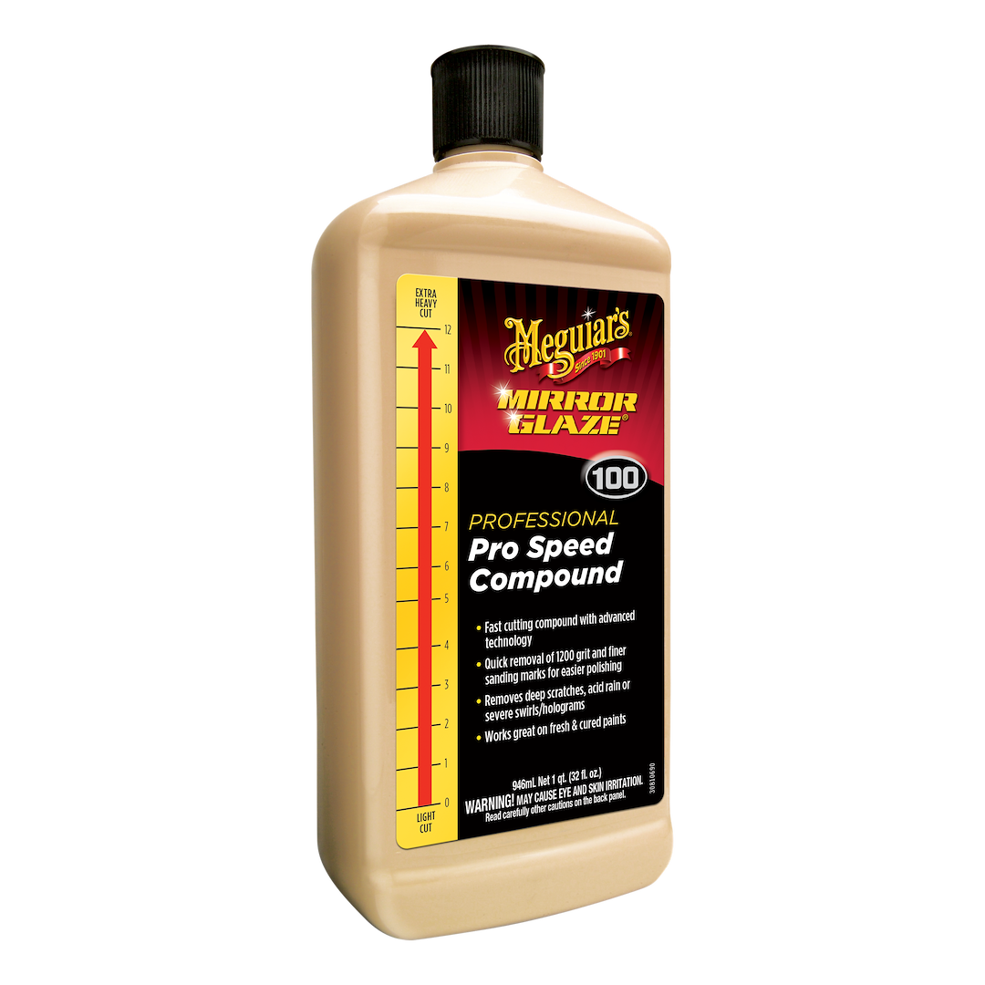 Meguiars Wax Polishing Compound, Mirror Glaze ®, Use to Remove Deep Scratches/ Acid Rain/ Severe Swirls and Holograms, Liquid – M10032