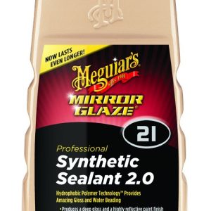 Meguiars Wax Car Wax, Mirror Glaze, Liquid, 16 Ounce Bottle, Synthetic Sealant – M2116