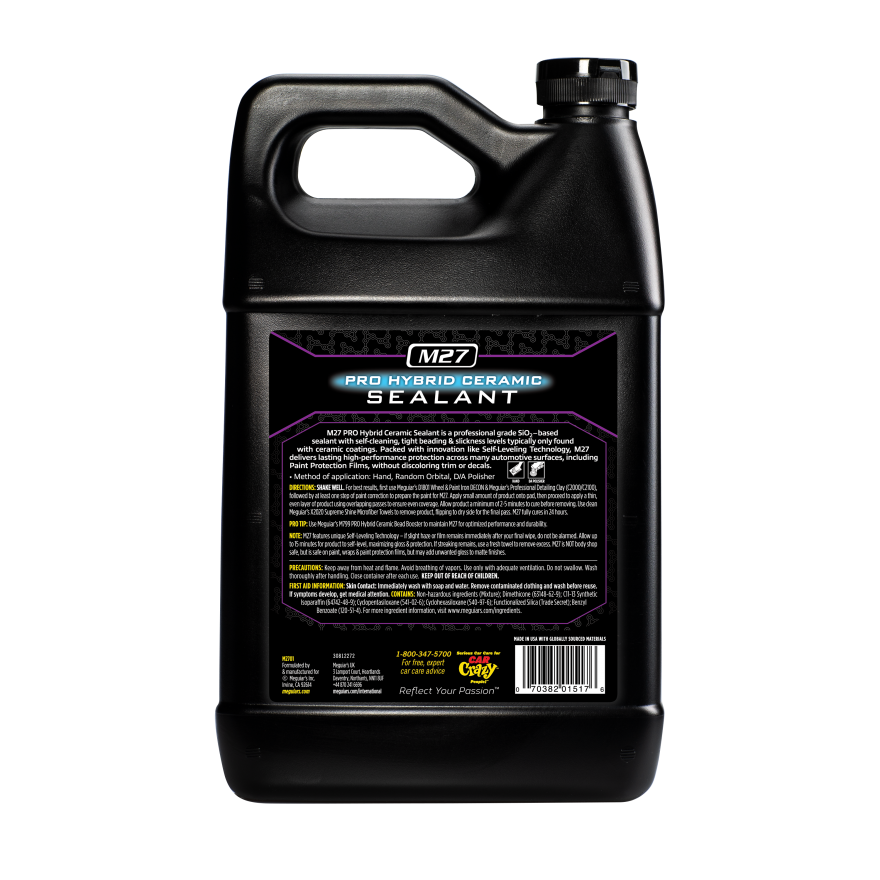 Meguiars Wax Paint Sealant, Pro Hybrid, 1 Gallon Jug, Ceramic Sealant, Single – M2701
