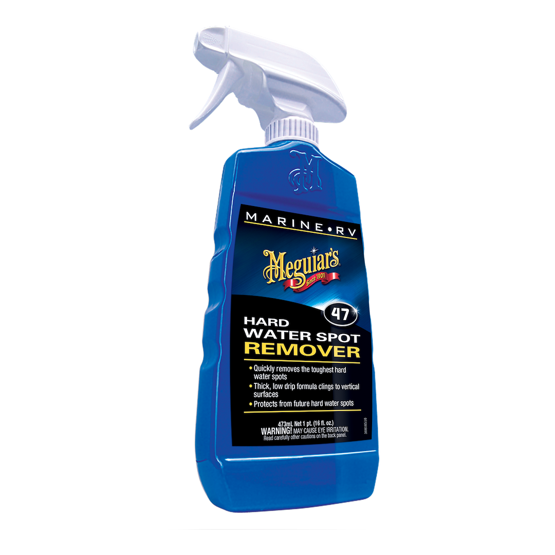 Meguiars Wax Water Spot Remover, Use to Remove Mineral Deposits and Protects Surface from Future Water Spots, 16 Ounce, Trigger Spray Bottle – M4716