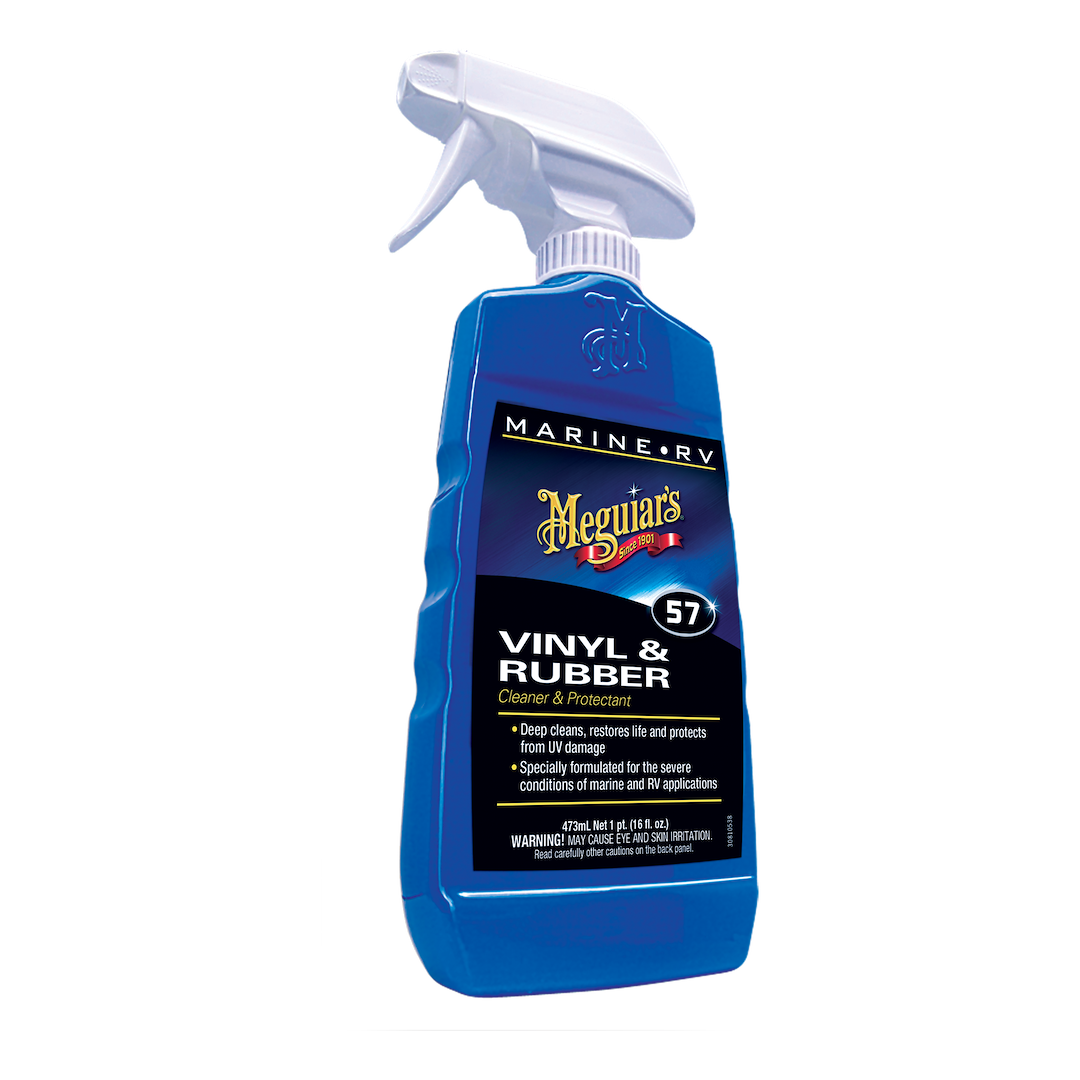 Meguiars Wax Vinyl Protectant, 16 Ounce Spray Bottle, Single, Use to Clean/ Shine and Protect Vinyl/ Rubber Surfaces – M5716