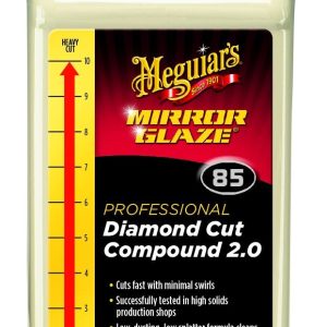 Meguiars Wax Polishing Compound, Mirror Glaze, Removes Light Swirls and Adds Gloss Clarity, Diamond Cut Compound, Liquid, 32 Ounce, Single – M8532