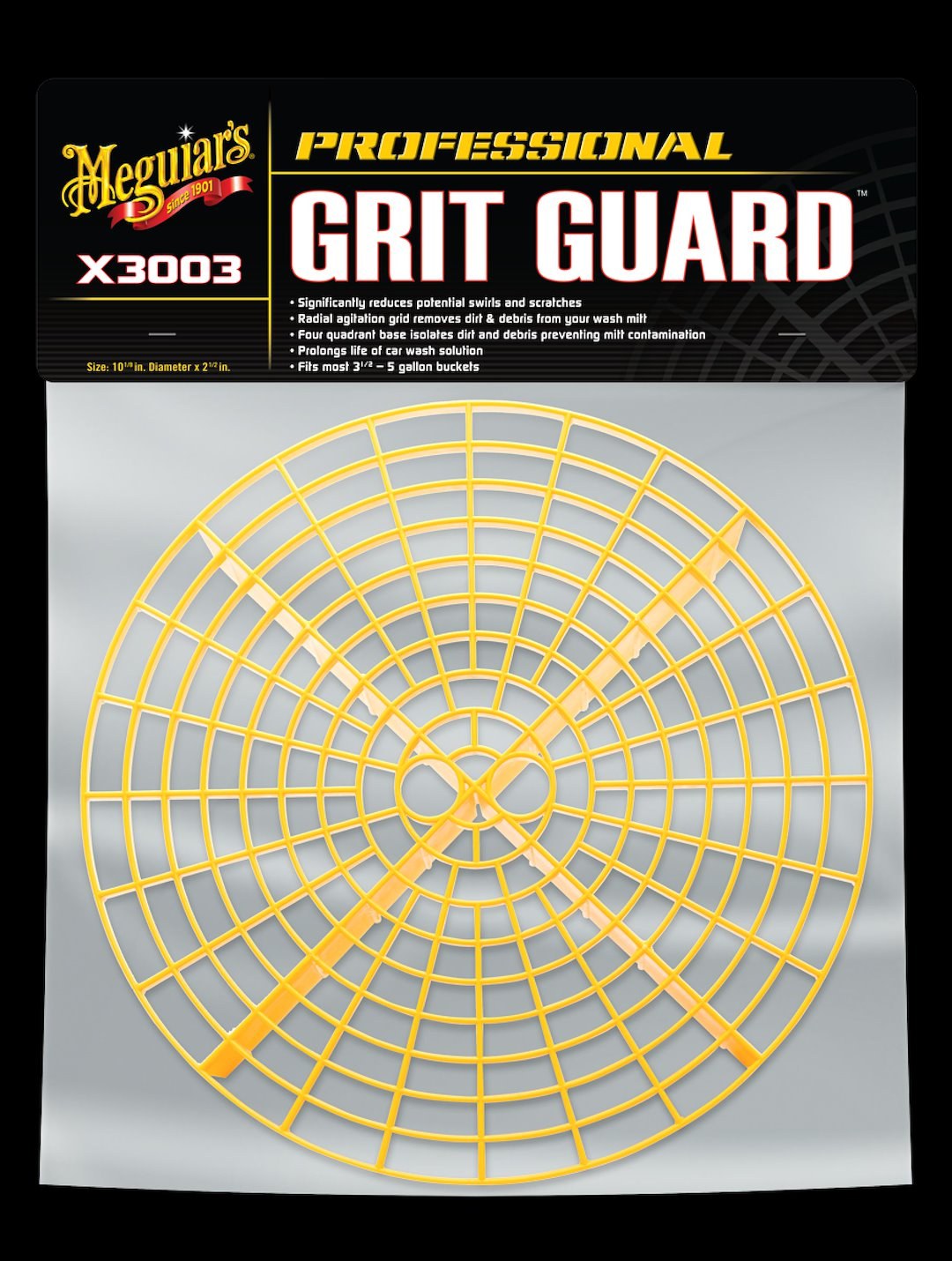 Meguiars Wax Car Wash Mitt Cleaner, Grit Guard™ – X3003
