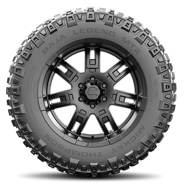 Mickey Thompson Tire, Baja Legend Mtz ™, LT33 X 10.50R15, Mud Terrain Light Truck & SUV, Steel Belted, Radial, Raised White Letter – 331186011