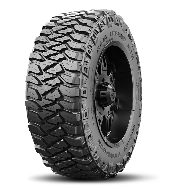 Mickey Thompson Tire, Baja Legend Mtz ™, LT295 X 60R20, Mud Terrain Light Truck & SUV, Steel Belted, Radial, Black Sidewall, Tubeless – 331132005