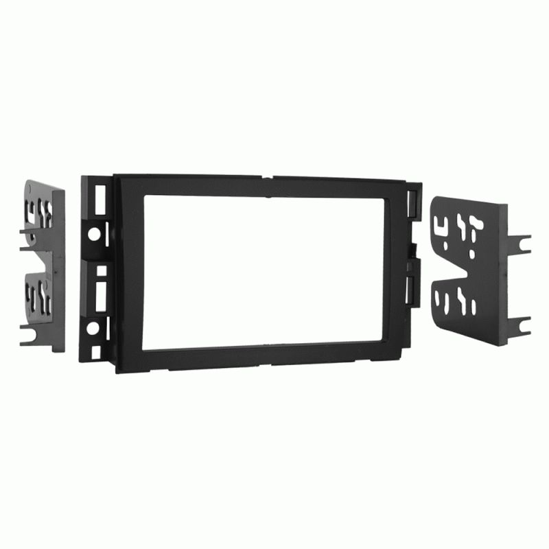 Metra Radio Mounting Kit, Turbokits, For Installing AN Aftermarket Double-Din or Two Single-Din Vehicle Radios, Painted, OEM Black – 95-3305