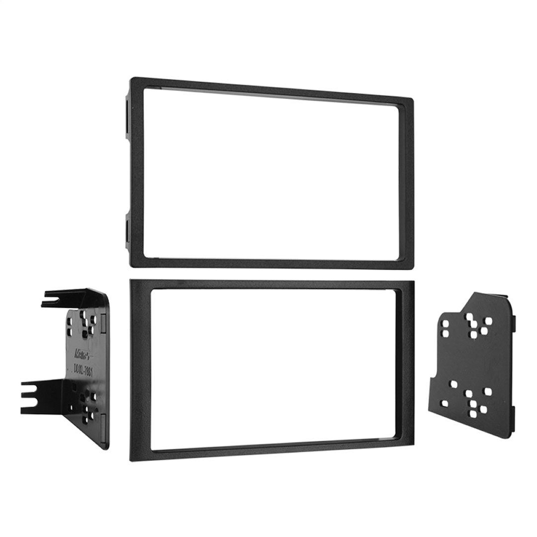 Metra Radio Mounting Kit, Turbokits, For Installing AN Aftermarket Double-Din or Stacked Iso-Mount Vehicle Radio, Painted, OEM Black – 95-7861