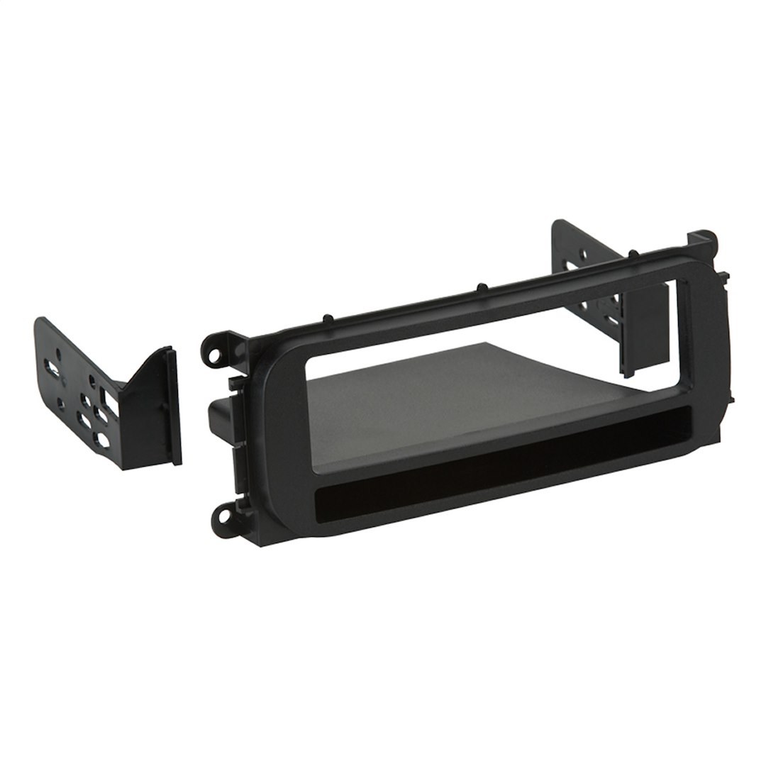 Metra Radio Mounting Kit, Turbokits, For Installing AN Aftermarket Iso-Mount Vehicle Radio with Pocket Provision, Painted, Black – 99-6504