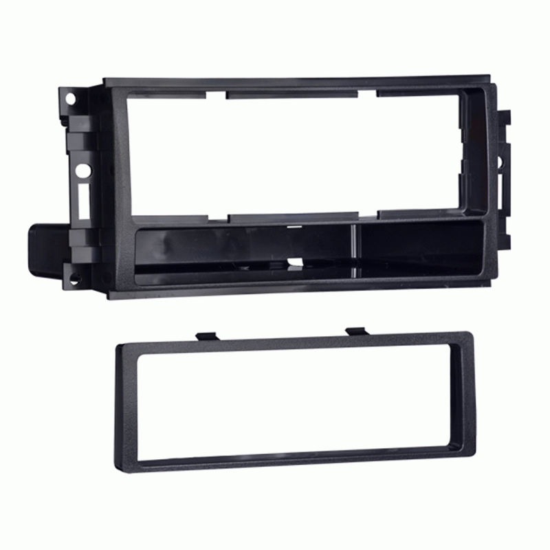 Metra Radio Mounting Kit, Turbokits, For Installing AN Aftermarket Recessed Iso-Mount or Single-Din Vehicle Radio with Pocket Provisions – 99-6511