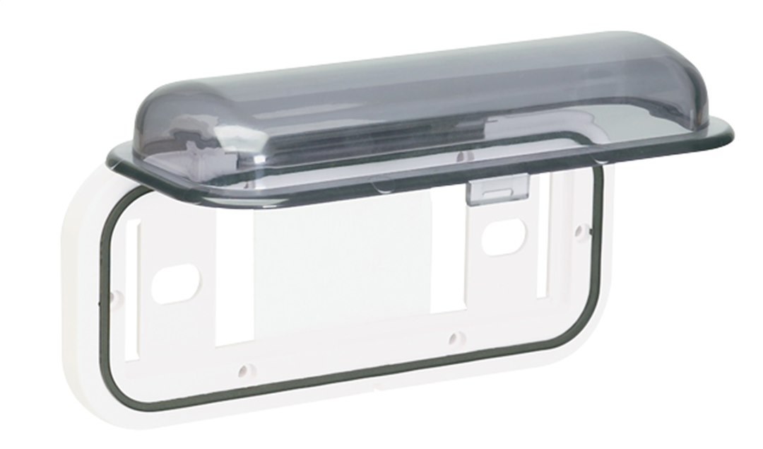 Metra Radio Cover, With Lockable Door, Water Resistant, White Base with Tinted Cover – 99-9005