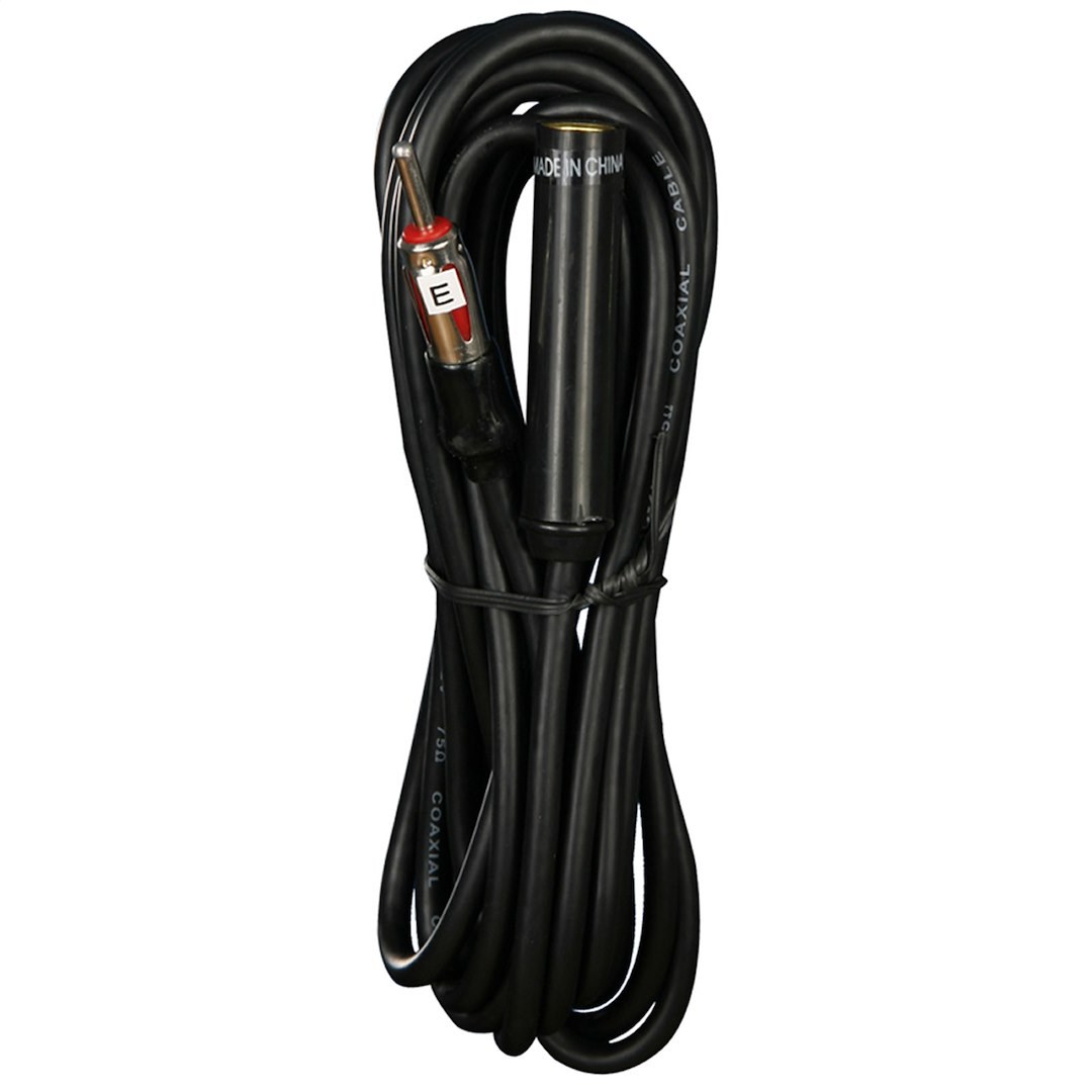 Metra Antenna Cable Extension, 144 Inch Length, Straight Connector, Black, With Impedance-Matching Capacitors – AW-EC144
