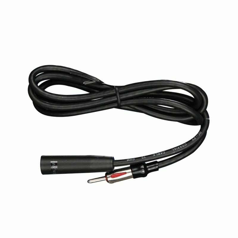Metra Antenna Cable Extension, 48 Inch Length, Straight Connector, Black, With Impedance-Matching Capacitors – AW-EC48