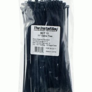 Metra Wire Tie, Install Bay, Zip Style, 11 Inch Length, 50 Pound Maximum Capacity, Pack of 100 – BCT11