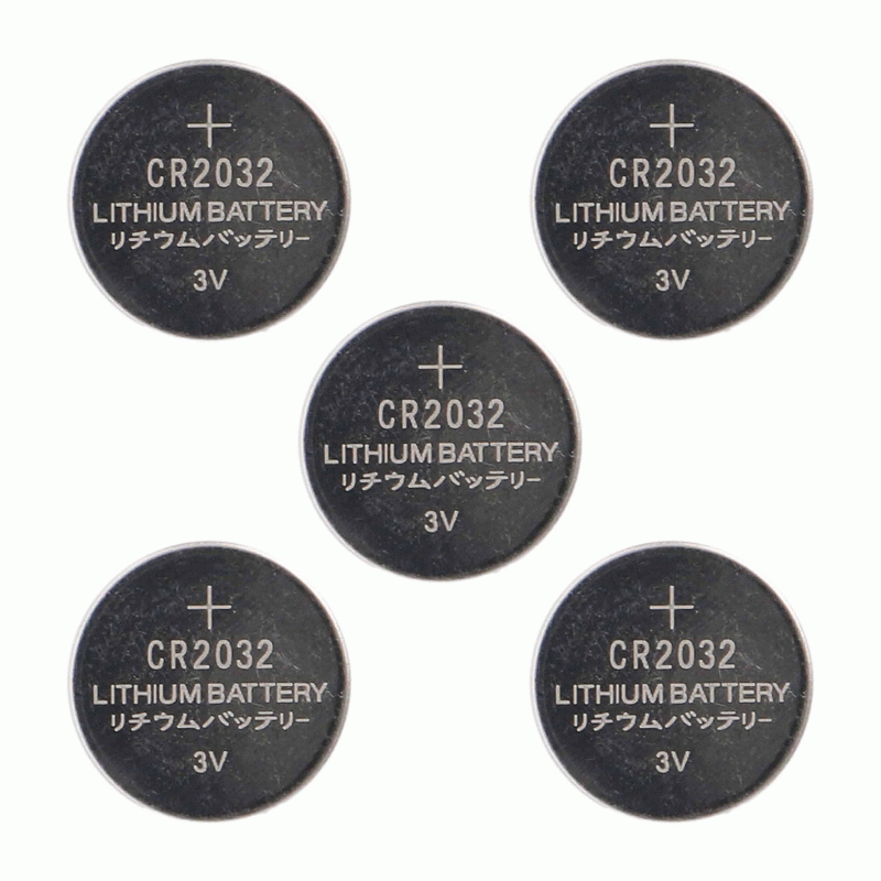 Metra Button Cell Battery, Lithium Battery, 3 Volts, 200 Mah Capacity, 3.2 Millimeter Width, Set of 5 – CR2032