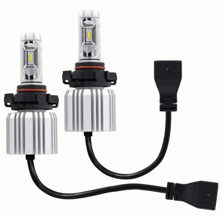 Metra Driving/ Fog Light Bulb, Heise ®, 5202, LED, 25 Watt, Single Beam, Golden Yellow/ Light Blue Tint, 6000 Lumens – HE-5202LED