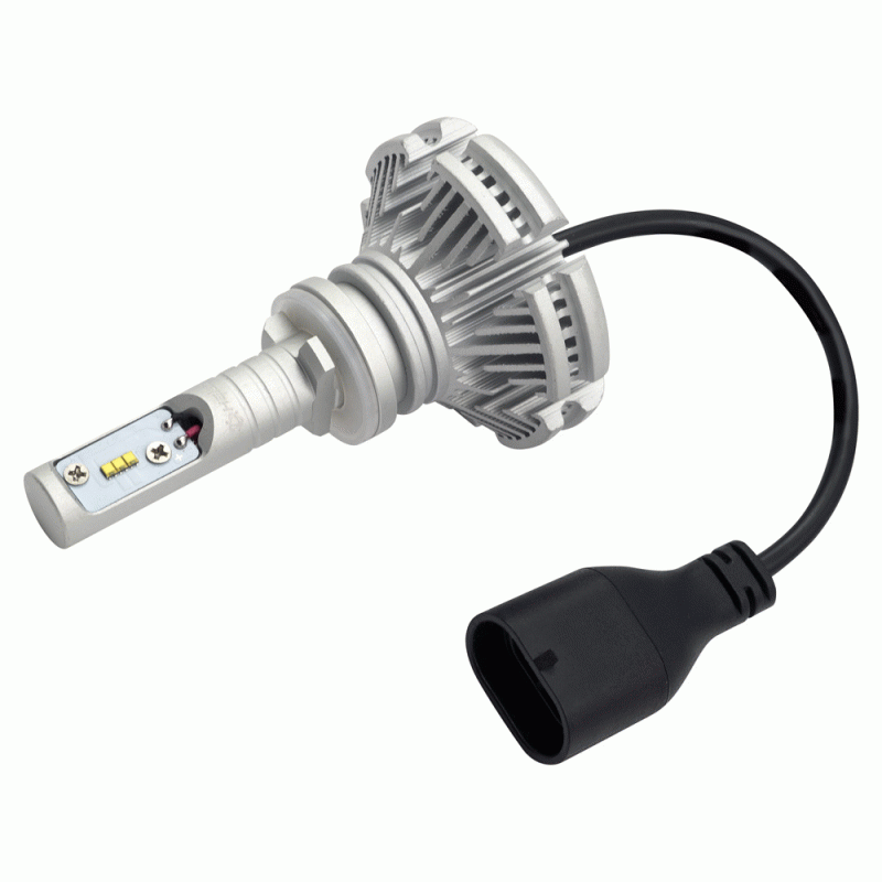Metra Headlight Bulb, Heise ®, 880, LED Bulb, 25 Watt, 9 to 32 Volt, White Beam Color, 6000 Lumens, 6500K Light Color Temperature – HE-880LED