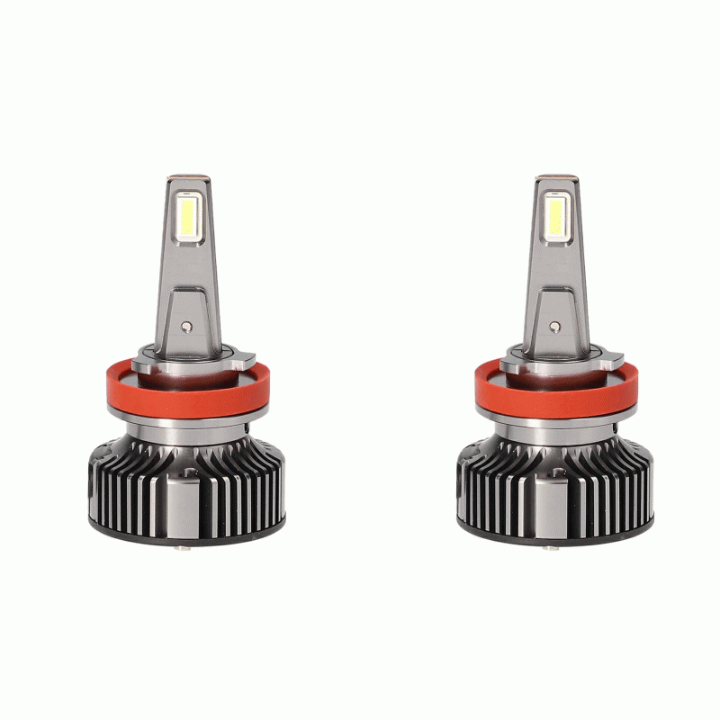 Metra Headlight Bulb, Heise ®, H8, LED Bulb, 70 Watt, 12 to 24 Volt, White Beam Color, 16000 Lumens, 6500K Light Color Temperature – HE-H8PRO