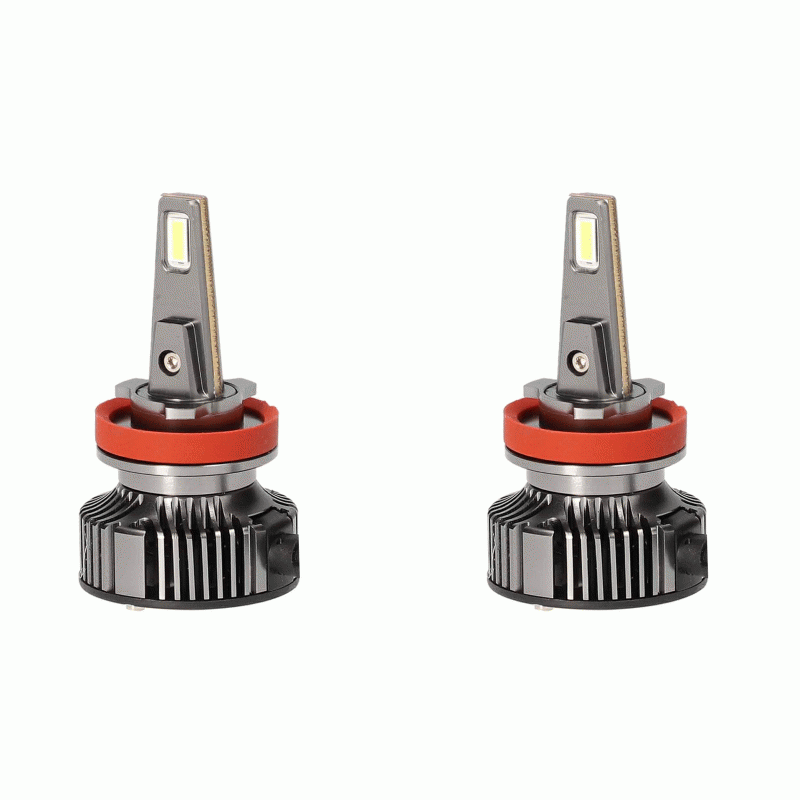 Metra Headlight Bulb, Heise ®, H9, LED Bulb, 70 Watt, 12 to 24 Volt, White Beam Color, 16000 Lumens, 6500K Light Color Temperature – HE-H9PRO