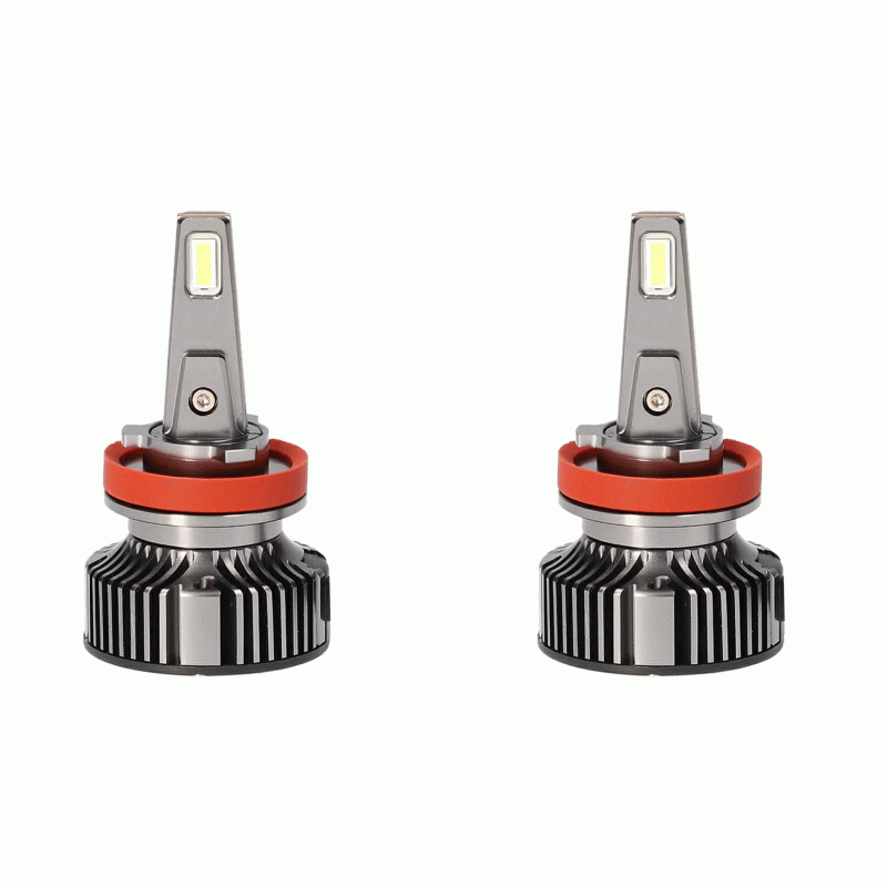 Metra Headlight Bulb, Heise ®, H9, LED Bulb, 70 Watt, 12 to 24 Volt, White Beam Color, 16000 Lumens, 6500K Light Color Temperature – HE-H9PRO