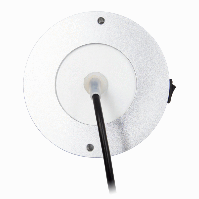 Metra Interior Light – LED, 24 LED, 3.5 Inch Diameter, White, 10 to 30 Volt DC, 436 Lumens, 72 Watt, Flood Beam, Surface Mount – ML-CLWHT