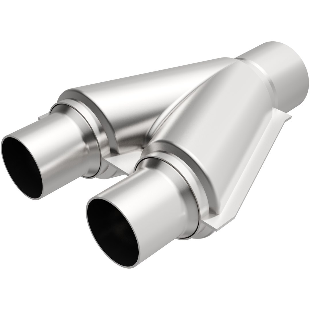 MagnaFlow Exhaust Crossover Pipe, Y-Pipe, Stainless Steel, 3 Inch Diameter Inlet, 2-1/2 Inch Outlet Diameter, 10 Inch Length – 10778