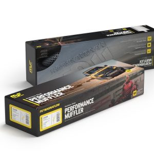 MagnaFlow Exhaust Muffler, 4 Inch X 9 Inch Oval Satin Stainless Steel Case, Single 2-1/4 Inch Same Side Offset Inlet – 11375