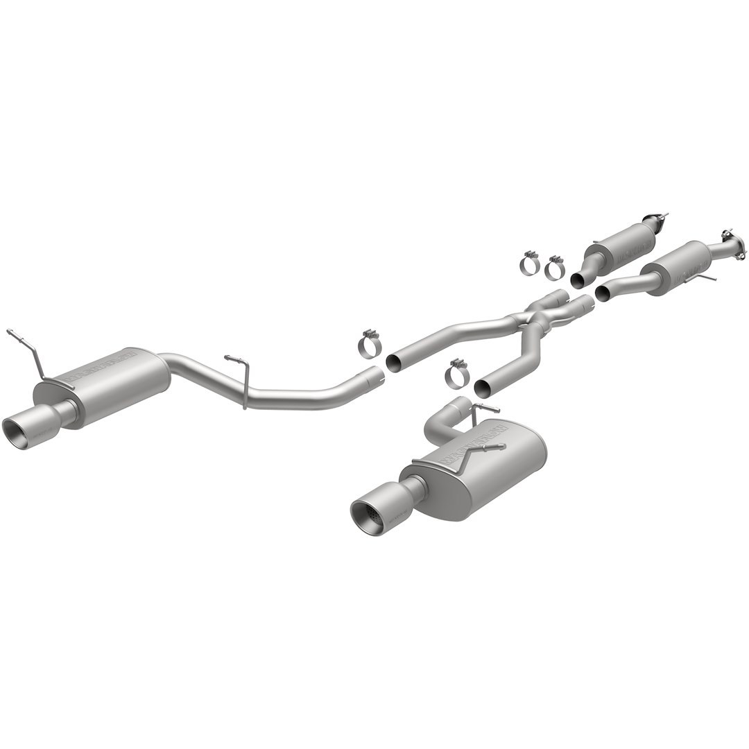 MagnaFlow Exhaust System Kit, Performance Cat-Back System, Stainless Steel, With Mufflers, 2-1/2 Inch Pipe Diameter – 15068