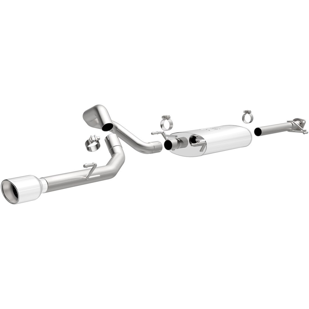 MagnaFlow Exhaust System Kit, Performance Cat-Back System, Stainless Steel, With Muffler, 2-1/2 Inch Pipe Diameter – 15145