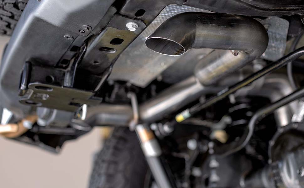 MagnaFlow Exhaust System Kit, Rockcrawler Cat-Back System, Stainless Steel, With Muffler, 2-1/2 Inch Pipe Diameter – 15236