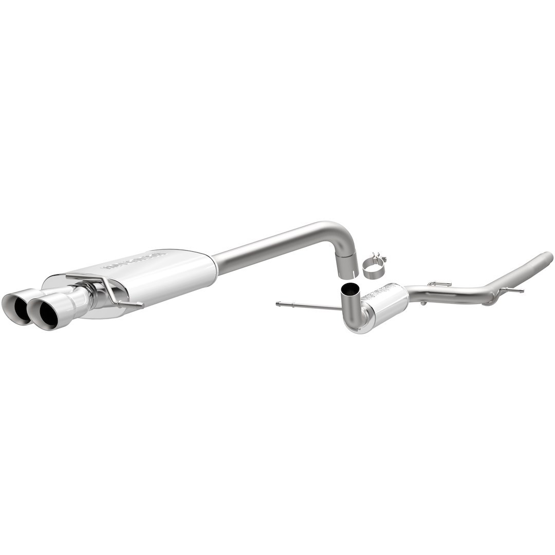 MagnaFlow Exhaust System Kit, Performance Cat-Back System, Stainless Steel, With Mufflers, 2-1/2 Inch Pipe Diameter – 15486