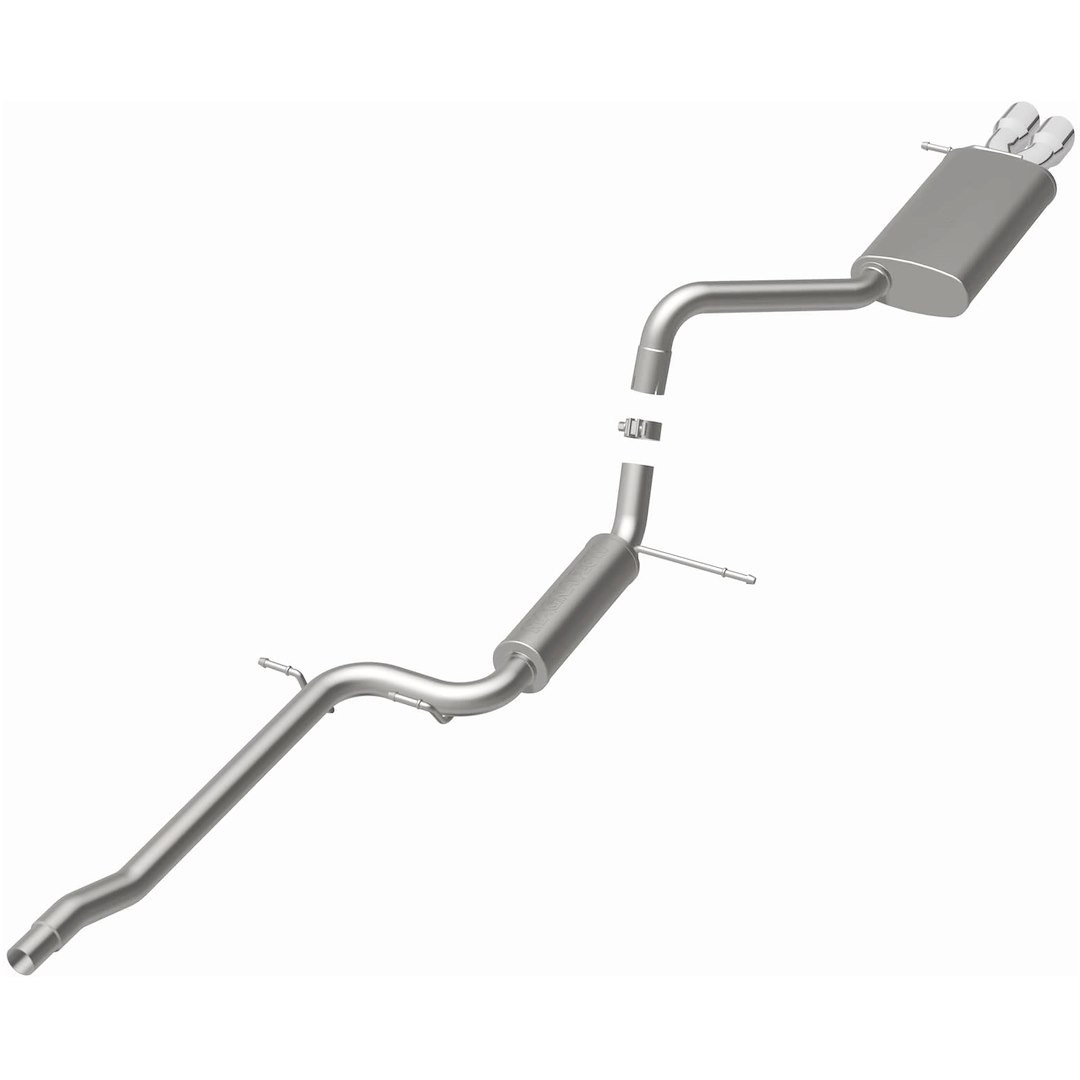 MagnaFlow Exhaust System Kit, Performance Cat-Back System, Stainless Steel, With Mufflers, 2-1/2 Inch Pipe Diameter – 15486