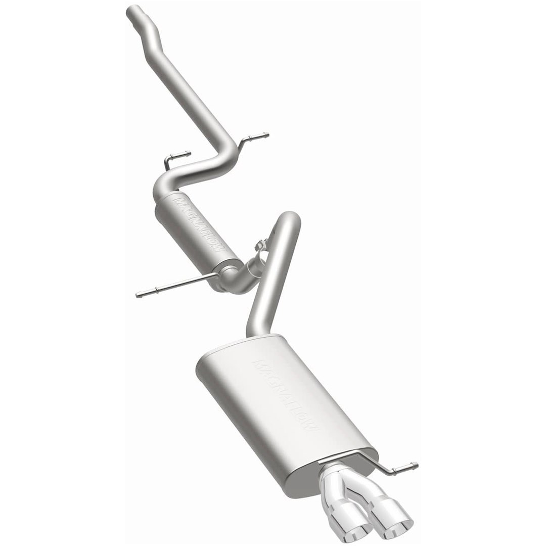 MagnaFlow Exhaust System Kit, Performance Cat-Back System, Stainless Steel, With Mufflers, 2-1/2 Inch Pipe Diameter – 15486