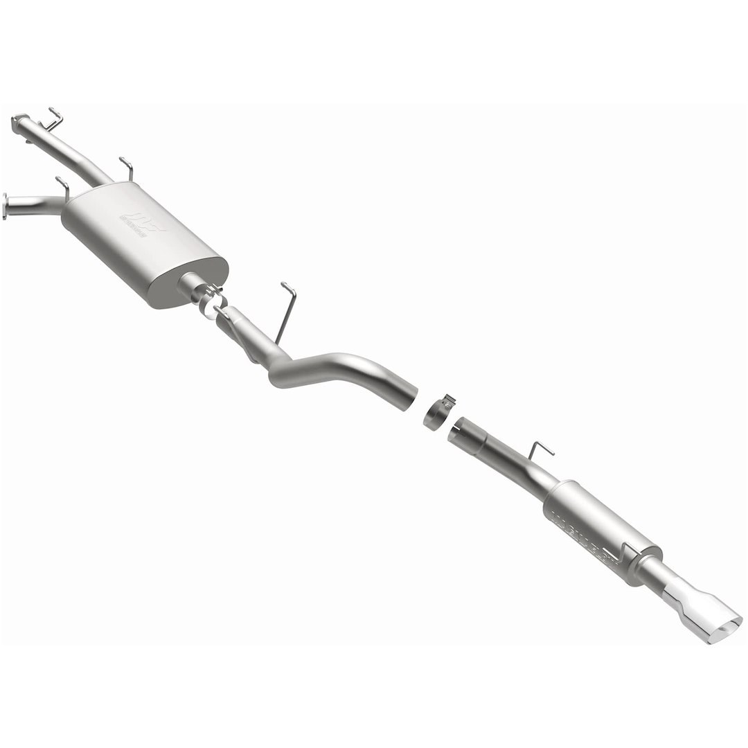 MagnaFlow Exhaust System Kit, Exhaust System Kit Cat-Back System, Stainless Steel, With Mufflers, 2-1/2 Inch to 3 Inch Pipe Diameter – 15808