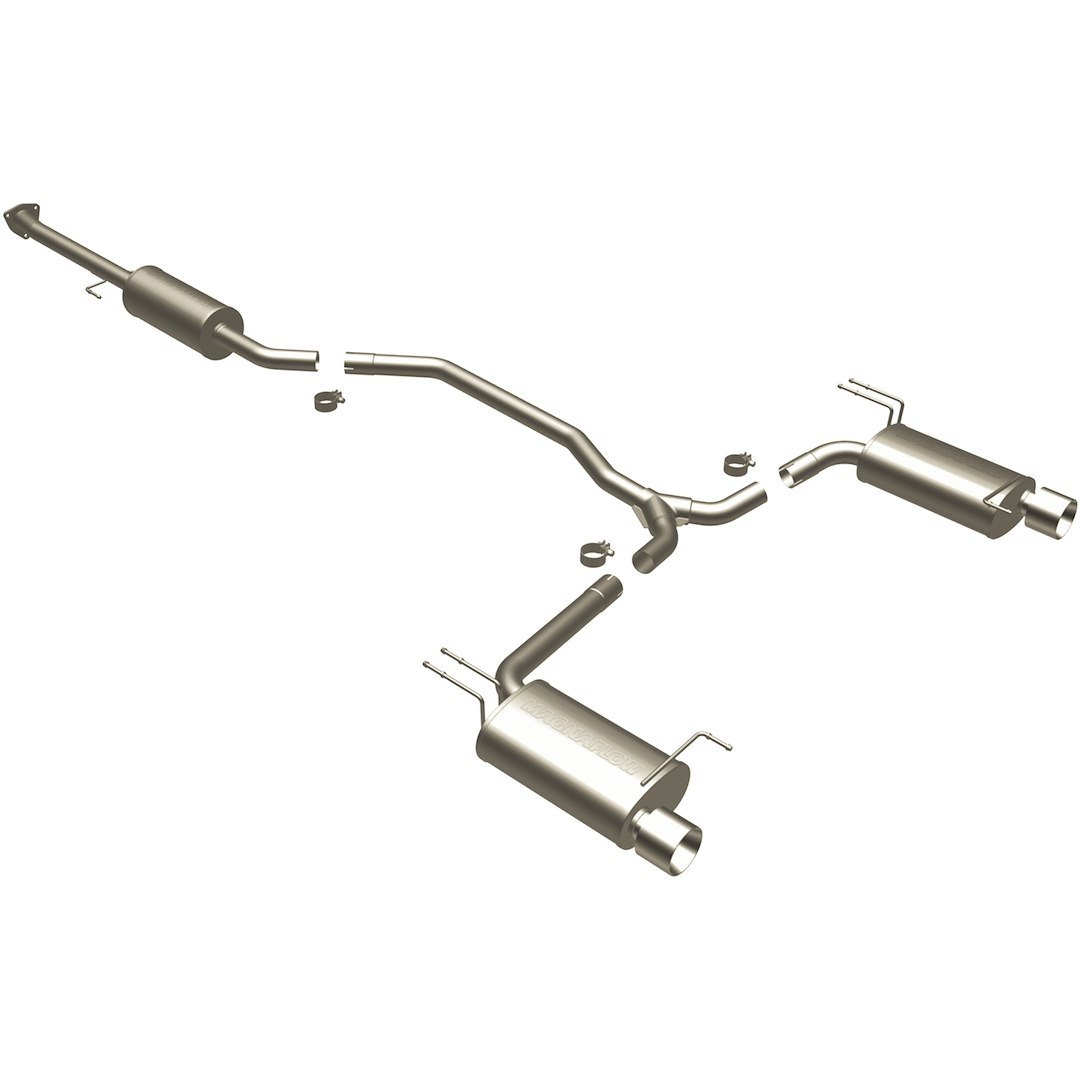 MagnaFlow Exhaust System Kit, Exhaust System Kit Cat-Back System, Stainless Steel, With Mufflers, 2-1/2 Inch Pipe Diameter – 16817