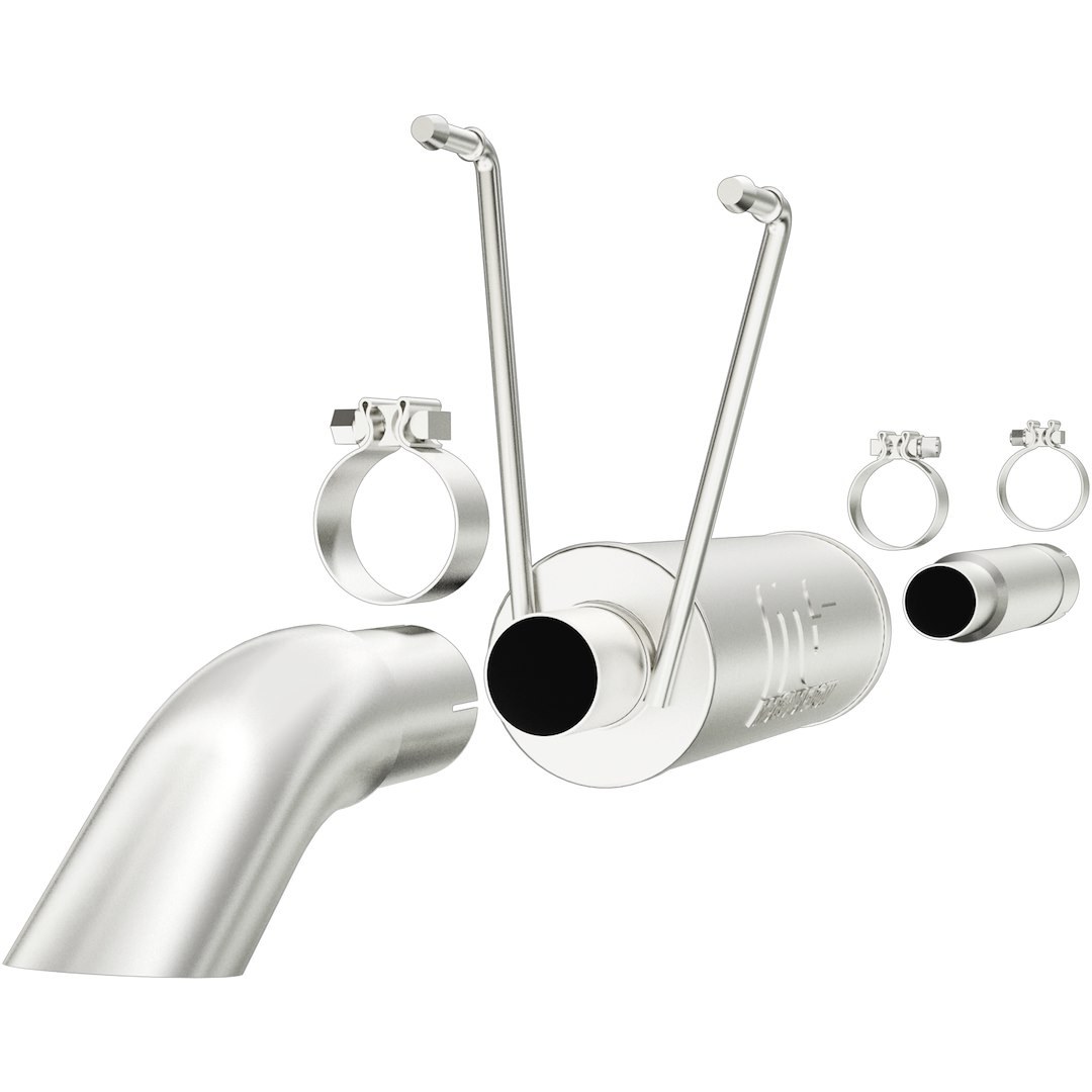 MagnaFlow Exhaust System Kit, Off Road Pro Cat-Back System, Stainless Steel, With Muffler, 3 Inch Pipe Diameter – 17108